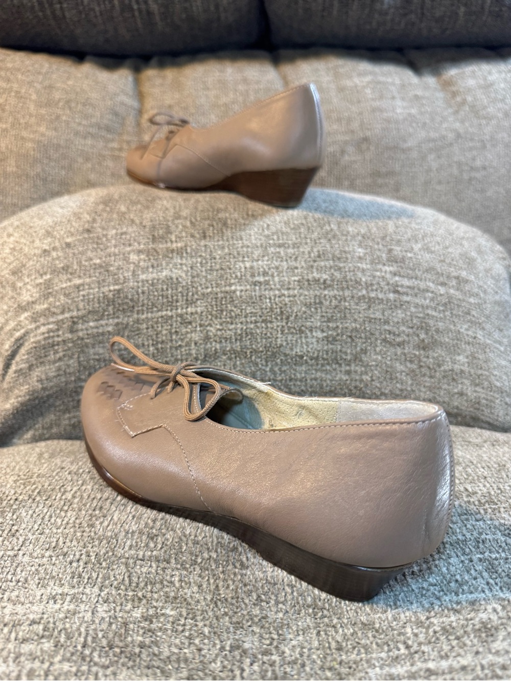 Vintage Penaljo Leather Fine Art of Comfort lace-up oxford flats #24260 Size 5M - Picture 10 of 11